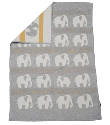 Produktbild von FUSSENEGGER Babydecke Lima Elefant 65x90cm grau