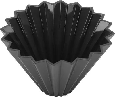 Zdjęcie produktu dla Kubek z filtrem do kawy stożkowy wielokrotnego użytku, ręcznie zaparzany dripper z sitkiem do kawy czarny