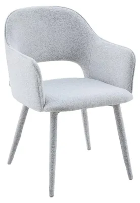 Produktbild von HOMLA CONTE Stuhl in Stoff grau 55x62x85 cm