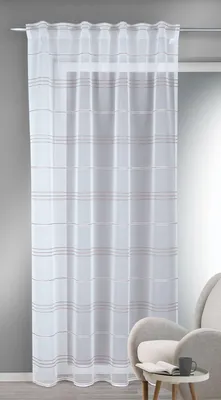 Produktbild von Fertigschal verdeckte Schlaufen "Fina" - Größe (HxB) 245x135cm violett