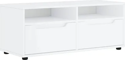 Produktbild von "2026 Moderne" TV-Schrank VISNES Weiß 100x40x38cm Holzwerkstoff - TV-Schränke CC432680