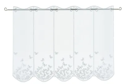 Produktbild von Scheibengardine Schmetterling bestickt Bistrogardine BxH 144x60cm