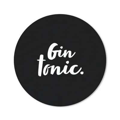Produktbild von MuchoWow® Mauspad Mousepad Gin Tonic - Zitate - Cocktails - Getränke 30x30 cm - Mousepads - Maus Mat - Pad - Mausunterlage - Tischunterlage - Schreibtischmatten