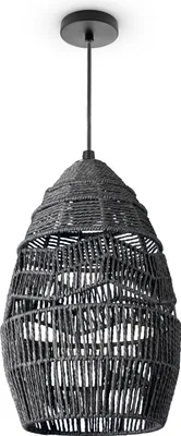 Produktbild von Pendelleuchte Wohnzimmer Boho Korbleuchten Pendellampe Rattan Hängeleuchte