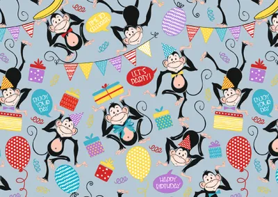 Produktbild von SUSY CARD Geschenkpapier "Affenstark" auf Rolle