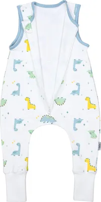 Produktbild von TupTam Sommerschlafsack Baby mit Füßen – Leichter Schlafsack Baby Sommer 0.5 TOG, , Farbe: Dinomotiv, Größe: 92-98