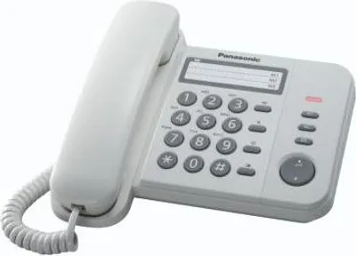 Immagine prodotto di Telefono Fisso Panasonic KX-TS520EX1W con Identificatore di Chiamata Bianco