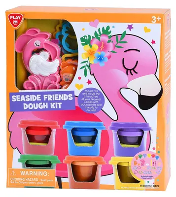 Produktbild von Playgo Meeresbewohner-Knet-Set – 6 Knetbecher