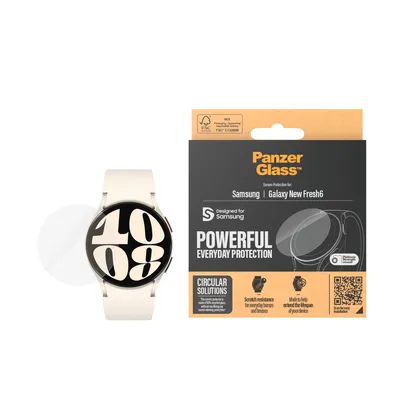 Produktbild von PanzerGlass ® Displayschutz Samsung Galaxy Watch8 | Watch7 44mm | Ultra-Wide Fit, Samsung, Samsung - Galaxy Watch7 44mm, Samsung - Galaxy Watch8 44mm, Trockene Anwendung, Kratzresistent, Schockresistent, Transparent, 1 Stück(e)