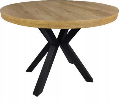 Obrázek produktu pro Kulatý stůl černý METAL X NEBRASKA EGGER 100/200