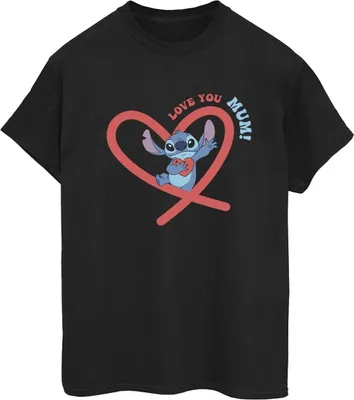 Produktbild von Disney - "Love You Mum" T-Shirt für Damen BI30120 (3XL) (Schwarz)