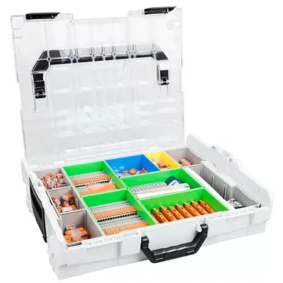 Immagine prodotto di Set di connettori WAGO; L-BOXX® 102; Serie 221 e TOPJOB® S con leva 821-153