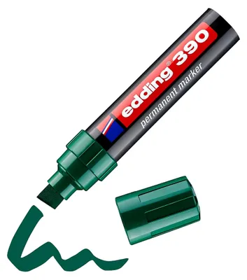 Produktbild von Edding 390 Permanentmarker, Keilspitze 4–12mm, wasserfest, schnelltrocknend