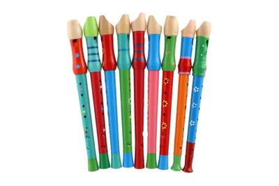 Produktbild von Flétna malovaná dřevo 33cm asst mix barev