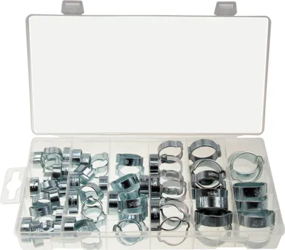 Produktbild von 69 x Universal 2 Ohr Schlauchschellen / Leitungsschelle Schlauchklemmen 11-25 mm