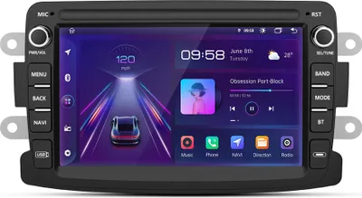 Produktbild von 1+32G android12 7'' DAB NAVI  4Kern Android Für Dacia Renault WIFI Bluetooth SWC 2DIN Autoradio GPS