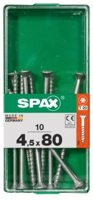 Produktbild von Spax Universalschrauben 4.5 x 80 mm TX 20 - 10 Stk.