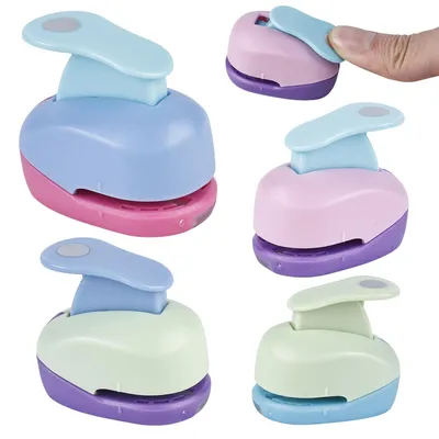 Papierstanzer-Set, 4 Stück, rund, 9–38 mm, für Basteln & Scrapbooking