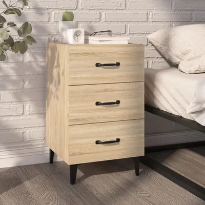 Produktbild von The Living Store Nachttisch Sonoma-Eiche 40x40x66 cm Holzwerkstoff