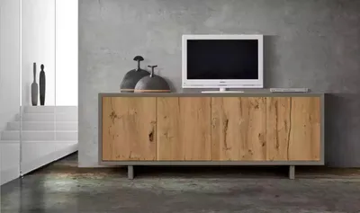 Immagine prodotto di Credenza marrone in legno mobili di design cassettiera soggiorno elegante