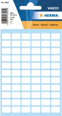 Immagine prodotto di Etichette multiuso 8x12mm bianco PU=10x462 pezzi