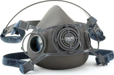 Image de Demi-masque taille s respiration pour deux filtres steelpro