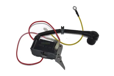A single ignition coil assembly for a chainsaw, shown against a white background.