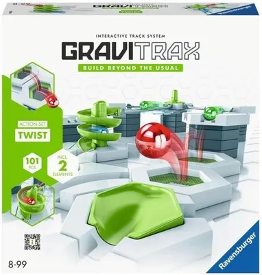 Image de Gravitrax Starter Set Twist Ravensburger, 101 pièces, Circuit de billes, Jeu de construction créatif, Dès 8 ans