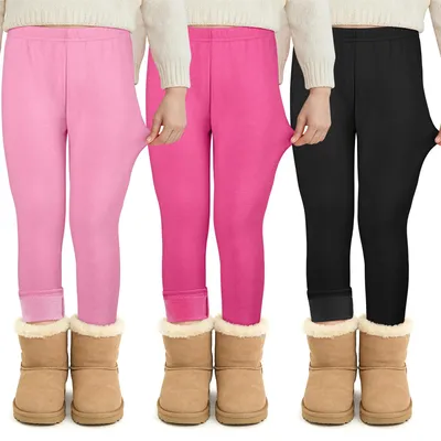Produktbild von Mädchen Thermo-Leggings Fleece Warm 3er-Pack Rosa 7-8 Jahre