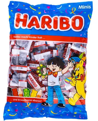 Immagine prodotto di Haribo Lumache Rotella Mini, lumache alla liquirizia, liquirizia, lattina, 100 mini sacchetti, 1,3 kg
