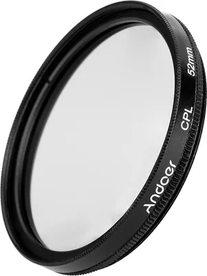 Zdjęcie produktu dla 52 mm cyfrowy, smukły filtr polaryzacyjny CPL do obiektywów lustrzanek cyfrowych Canon, Nikon i Sony