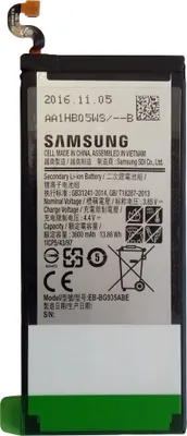 Produktbild von Samsung Akku EB-BG935ABE, Galaxy S7 Edge, 3600mAh, Bulk