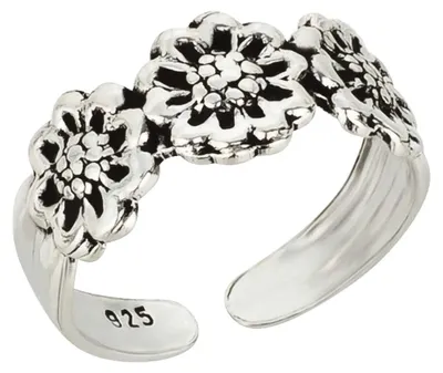 Produktbild von Zehenring Zehring grosse Sonnenblumen 925 Silber