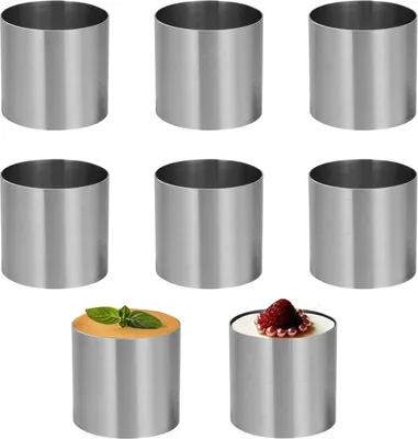Produktbild von Dessertringe - 8 Stück - Edelstahl - 5 cm Durchmesser