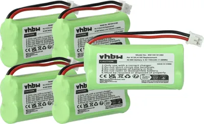 Produktbild von vhbw 5x Akku kompatibel mit Siemens Gigaset AS150, AS15, AS160, AS150 DUO, AS150 TRIO, AS145, C240 schnurlos Festnetz Telefon (700 mAh, 2,4 V, NiMH)