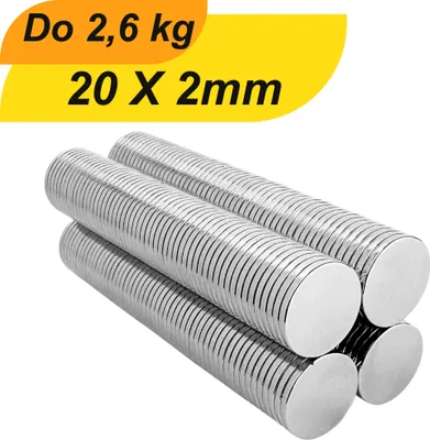 Produktbild von Balenie 5 ks 20 mm x 2 mm neodymových minimagnetov okrúhle N38 Extra silné silné malé magnety, vhodné na biele tabule, chladničky, magnetické tabule a oveľa viac
