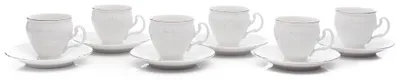 Produktbild von Thun 1794 Bernadotte, Kaffeetassen und Untertassen, Frost, Thun, 6 Stück