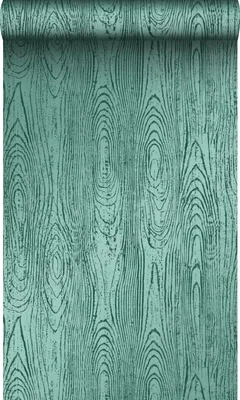 Produktbild von Origin Wallcoverings Tapete Holz-Optik Smaragdgrün 53 cm x 10.05 m