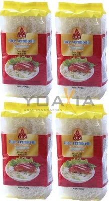 Produktbild von 4er Pack iCV Reisfadennudeln (4x 400g) | Rice Vermicelli | feine Reisnudeln | Bún Gao