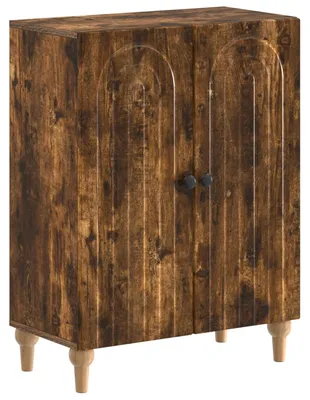 Image de Armoire de rangement pour salle de bain ALKMAAR, en chêne fumé