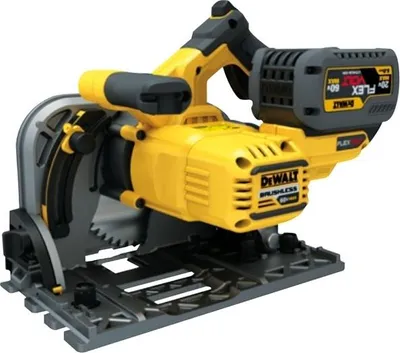 Image de Scie circulaire plongeante DEWALT 54V XR FLEXVOLT - 2 batteries 54V 6.0Ah, chargeur, coffret - DCS520T2