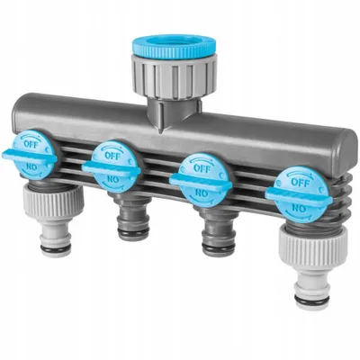 Produktbild von CELLFAST Gartenschlauch-Verteiler 4-Wege 52-240 3/4" Wasserhahn Bewässerung
