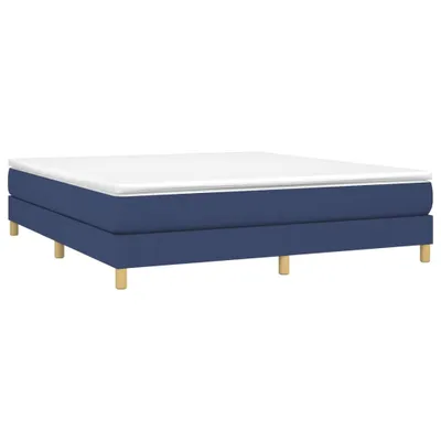 Produktbild von vidaXL Boxspringbett mit Matratze Blau 180x200 cm Stoff