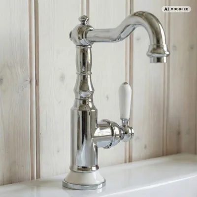 Produktbild von PaulGurkes Nostalgie Waschtischarmatur Keramik Wasserhahn Küchenarmatur Retro