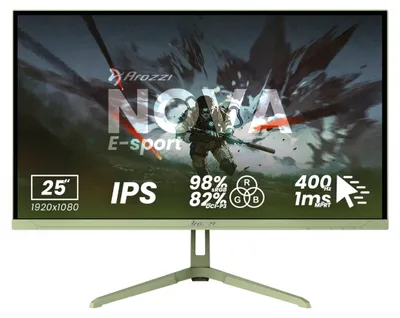 Produktbild von Arozzi Nova 25" E-sport Gaming Monitor - Full HD IPS - 400Hz - Waldgrün
