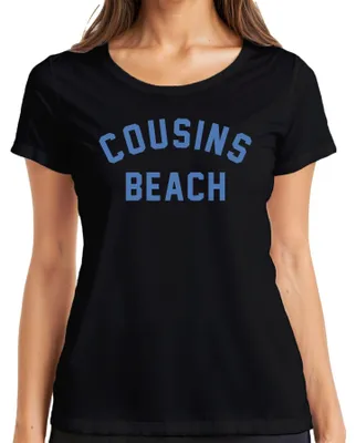Productafbeelding van Cousins Beach, De zomer waarin ik mooi werd. Dames T-shirt, zwart, maat M