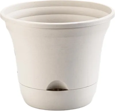 Produktbild von Selbstbewässernder Pflanzenpot 35cm - Große Pflanzenbox - Innen und Außen - 1 Stück - Elfenbein
