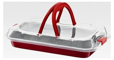 Produktbild von Backblech mit Transporthaube 36 x 23 x 9,5 cm
