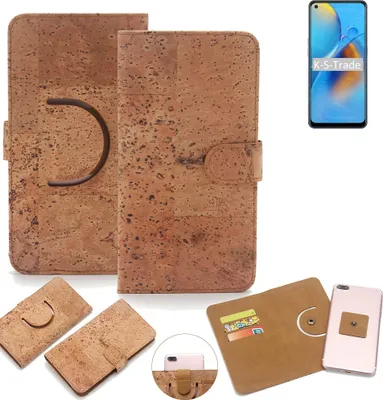 Produktbild von K-S-Trade Handy Hülle Schutz Hülle kompatibel mit Oppo A74 4G Handyhülle Schutzhülle Korkhülle Kork-Hülle 1x