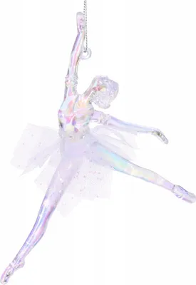 Imagen del producto de Adorno navideño para árbol, forma de bailarina, decorativo, 15 cm, 1 unidad.